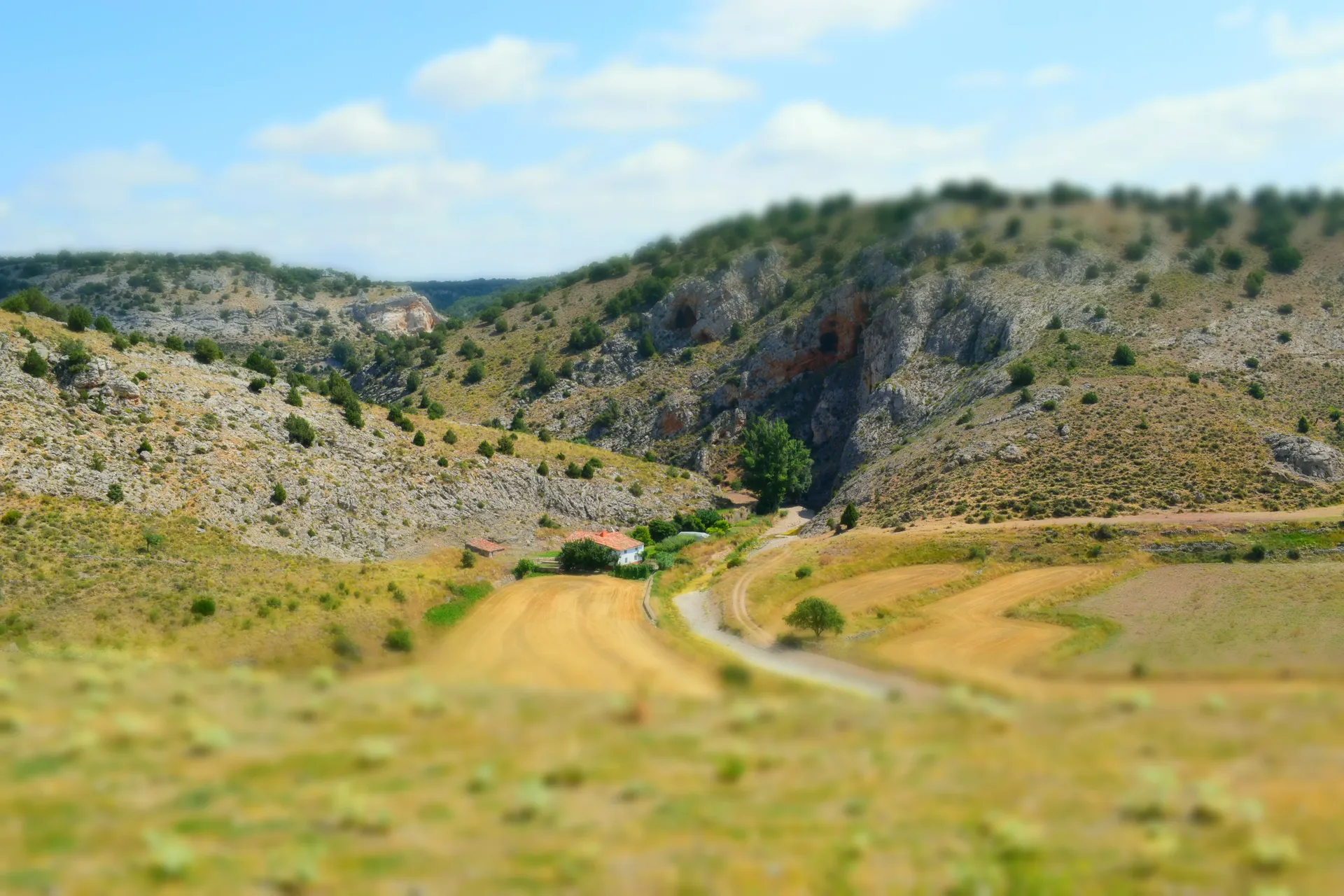 Paisajes naturales de Ciria, Soria, cañón del río Manubles